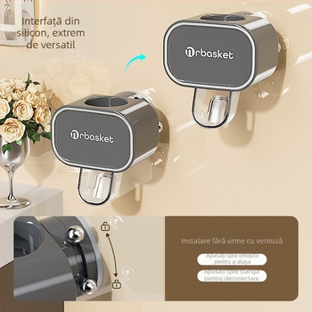 Presă de pastă montată pe perete cu ventuză, pompă automată pentru copii, suport pentru pastă