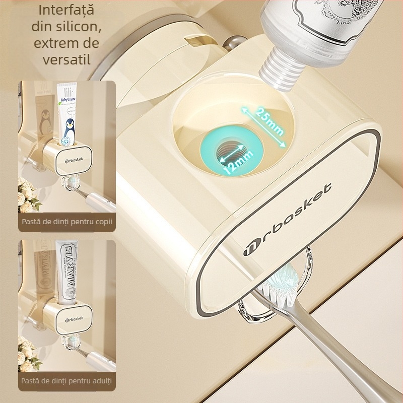 Presă de pastă montată pe perete cu ventuză, pompă automată pentru copii, suport pentru pastă