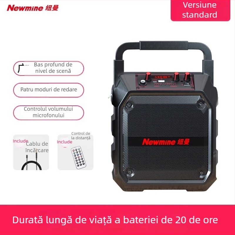 Newman K97 Difuzor Bluetooth Portabil – 18W, Bluetooth 5.0, baterie încorporată 4000–6000mAh, interval de frecvențe 100 Hz–20 kHz, SNR ≥75 dB