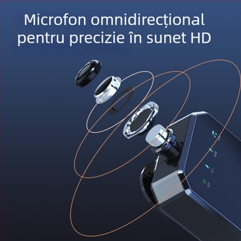 Microfon lavalier wireless pentru telefonul mobil — clip-on microfon pentru live streaming și înregistrări video — baterie încorporată, autonomie 6–8 ore, SNR ≥85 dB, capacitate baterie 50–100 mAh, putere nominală 5