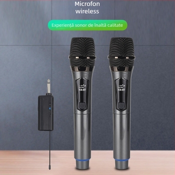 Microfon wireless 2,4 GHz pentru scenă și difuzare în direct | omnidirecțional, card de sunet încorporat, baterie 300–500 mAh, autonomie 6–8 ore