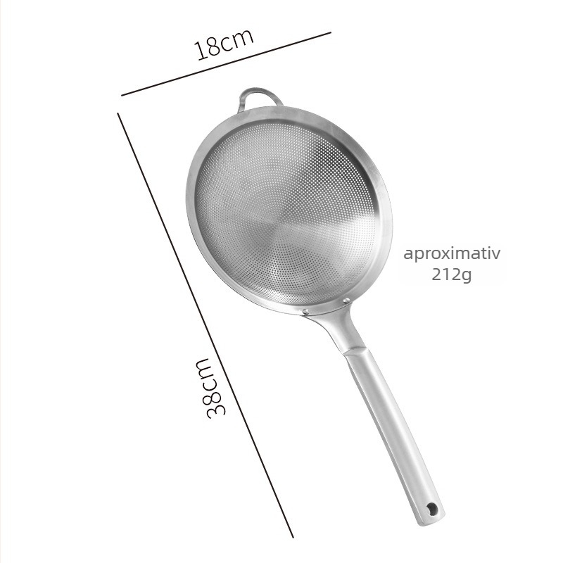 Colander din oțel inoxidabil 316L pentru lapte de soia – filtru de bucătărie cu cârlig unic, protecție împotriva arsurilor