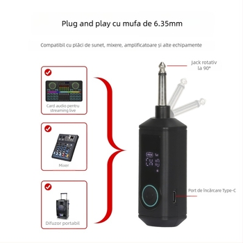 Microfon de mână KTV pentru karaoke, cablat, 2 canale dinamice, 220V (2 canale, dinamice, cablat, 220V)