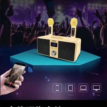 SD309 Sistem karaoke all-in-one cu microfon încorporat, Bluetooth stereo, conectivitate TV și telefon — baterie 4000–6000 mAh; răspuns în frecvență 100 Hz–20 kHz; SNR ≥70 dB; putere nominală 20 W; autonomie 3–6 ore