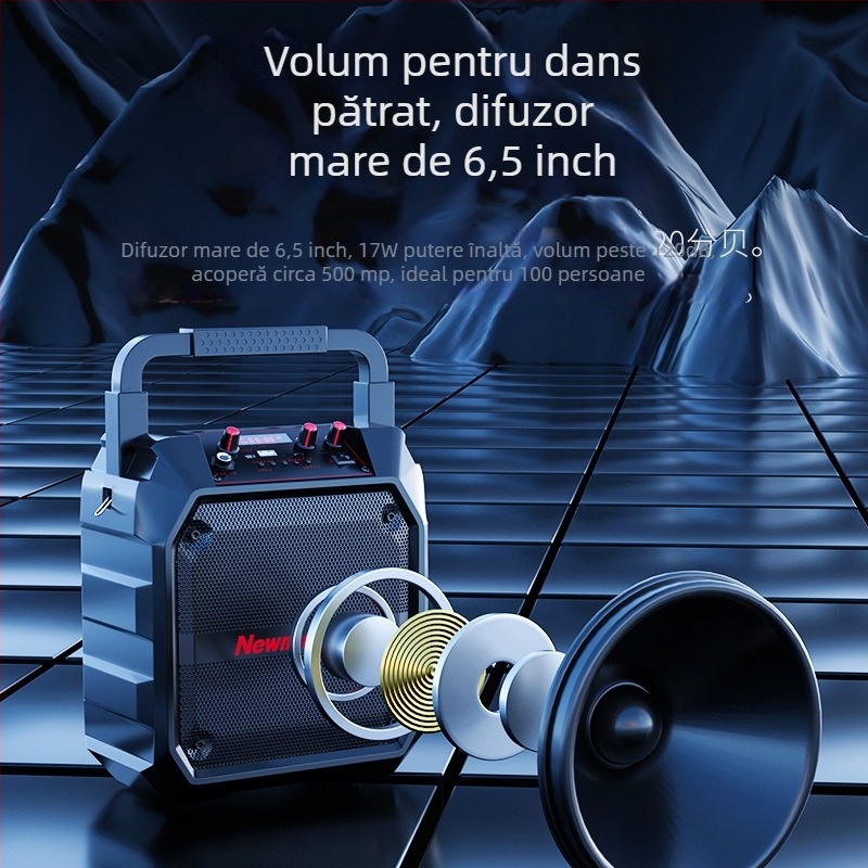 Newman K97 difuzor Bluetooth portabil, 17W, baterie încorporată 2000-4000mAh, Bluetooth 5.0, 100Hz-18kHz, rază de acțiune ~8 m