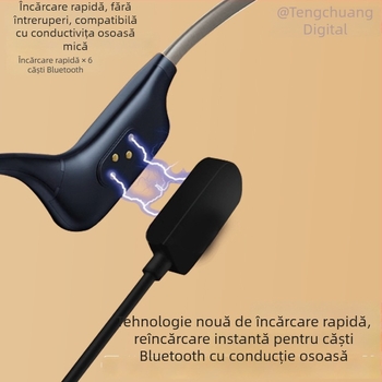 Cablu USB magnetic pentru încărcare și transfer de date pentru headset cu conducție osoasă Xiaoyou X6
