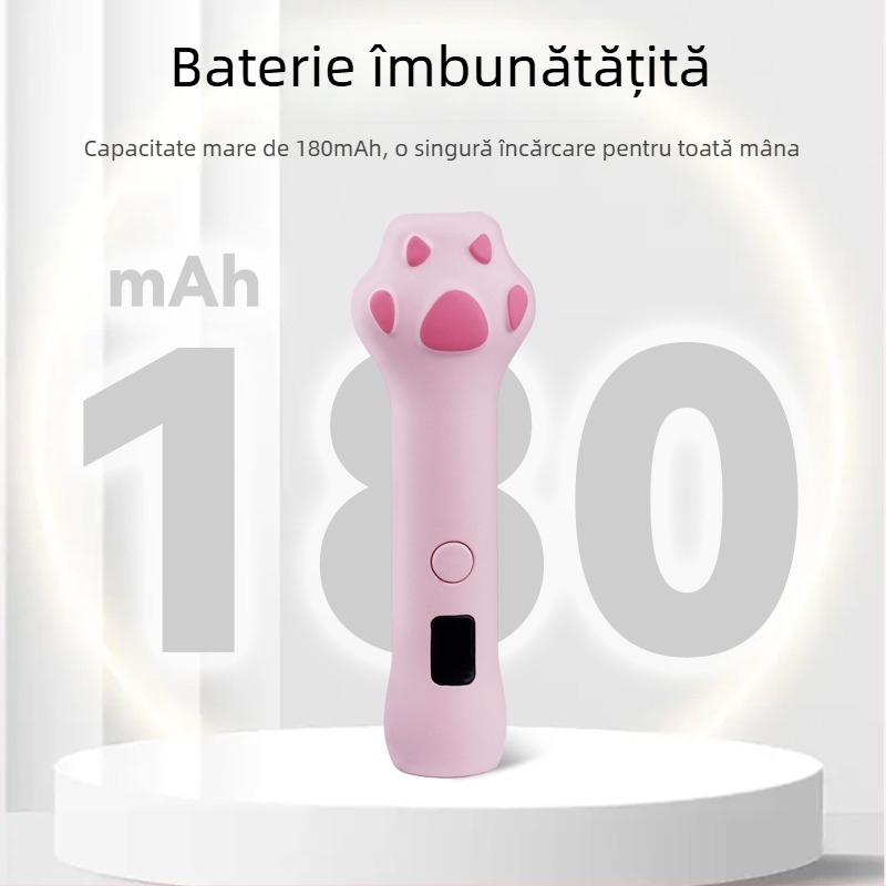 Lampă portabilă pentru manichiură Cat Claw, lampă foto-terapie compactă pentru unghii, model Cat Claw One Word Lamp