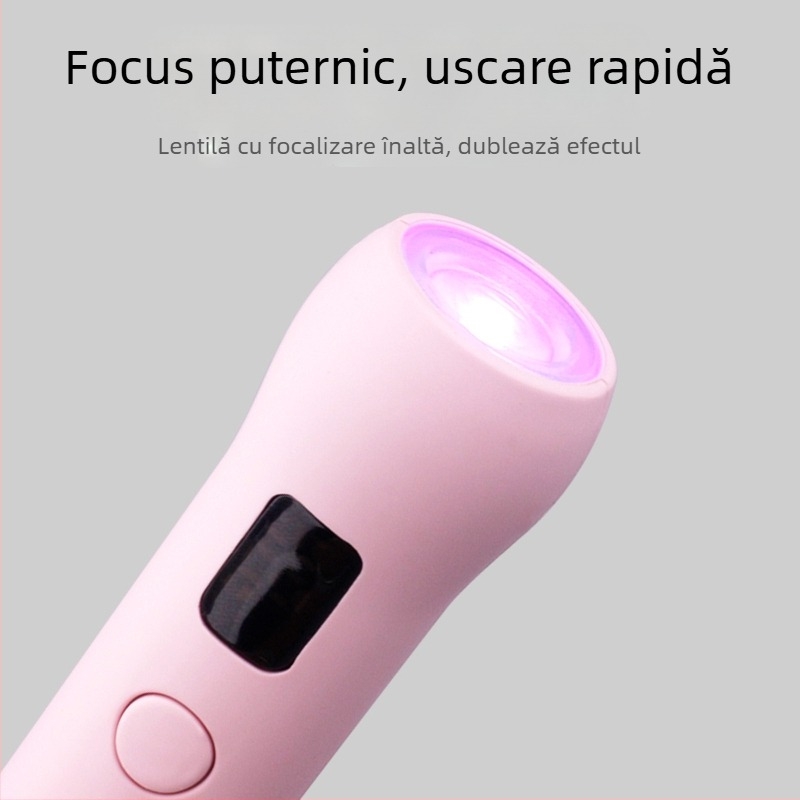 Lampă portabilă pentru manichiură Cat Claw, lampă foto-terapie compactă pentru unghii, model Cat Claw One Word Lamp