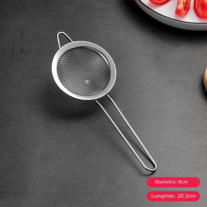 Sită din oțel inoxidabil pentru bucătărie cu filtru fin — protecție împotriva arsurilor, cârlig unic, design modern minimalist, origine Yiwu
