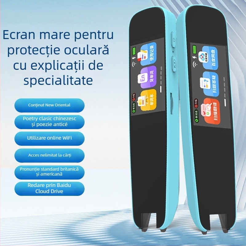 Pix de citire cu scanare și traducere - Model A9, 5V, baterie Li-ion reîncărcabilă