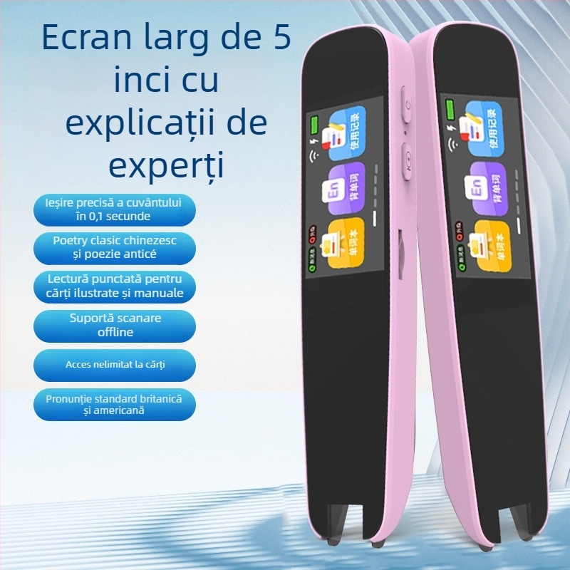 Pix de citire cu scanare și traducere - Model A9, 5V, baterie Li-ion reîncărcabilă