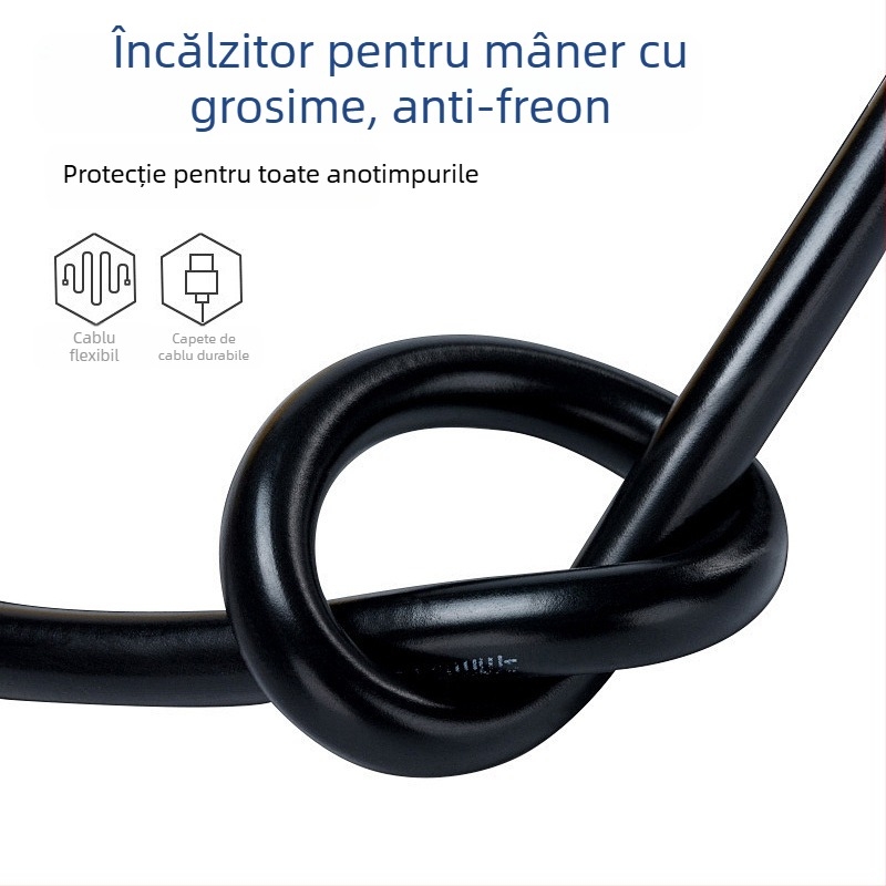 Cablu USB încălzit pentru ghidonul vehiculului electric, universal, 2 conductori, 2A, interfață USB