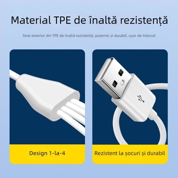 Digital Fox cablu USB Type-C cu 4 porturi de alimentare