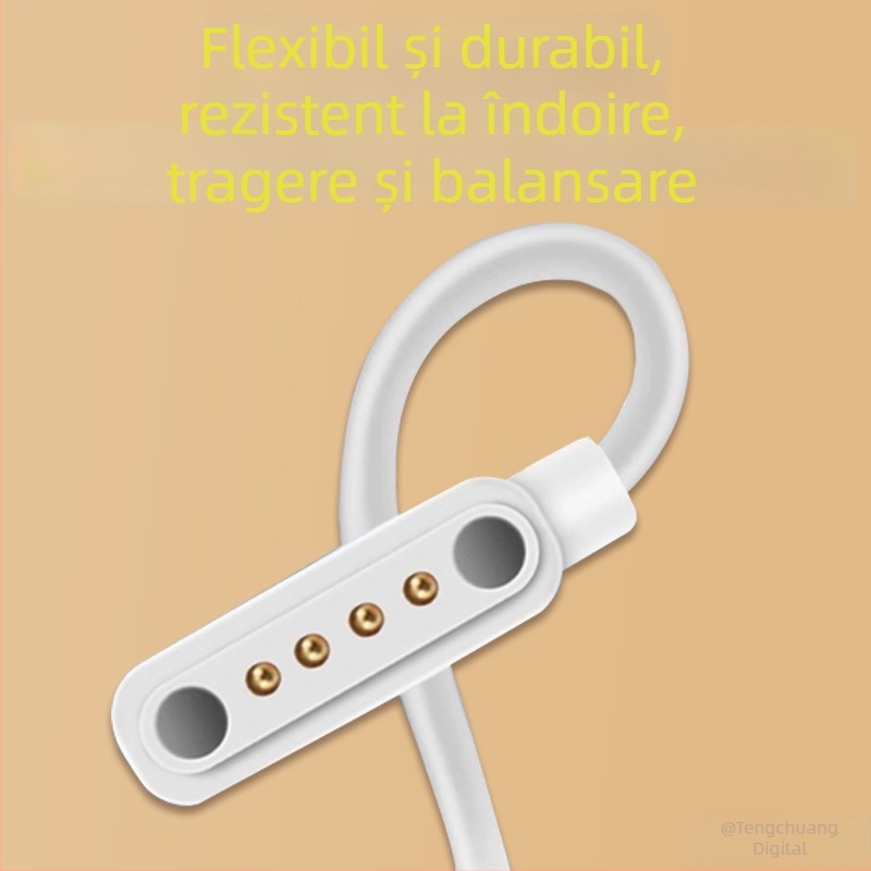 Cablu de încărcare pentru headset Bluetooth cu conductivitate osoasă, conector magnetic, cablu de date, compatibil cu Sena și NANKA
