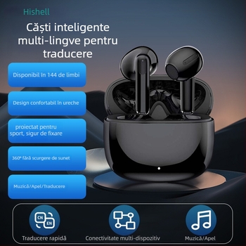 Căști traducătoare S41 cu control tactil, Bluetooth, rază wireless de 10 m, traducere