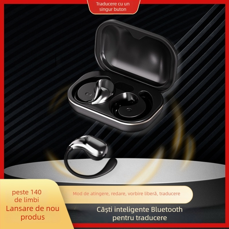 EverTouch DW32 AI headset translator Bluetooth pentru călătorii – translator multilingv, Bluetooth 4.0, compatibil cu iOS & Android