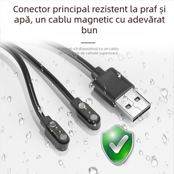 Cablu magnetic de încărcare pentru ochelari Bluetooth, 2.54 mm, 1 la 2, 2PIN