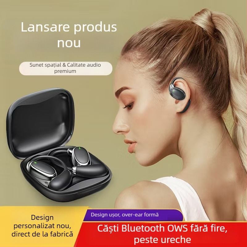 Căști inteligente AI pentru traducere V18 pentru călătorii de afaceri globale — Traducător offline multilingv (5V, 120 g, ABS, interfață USB)