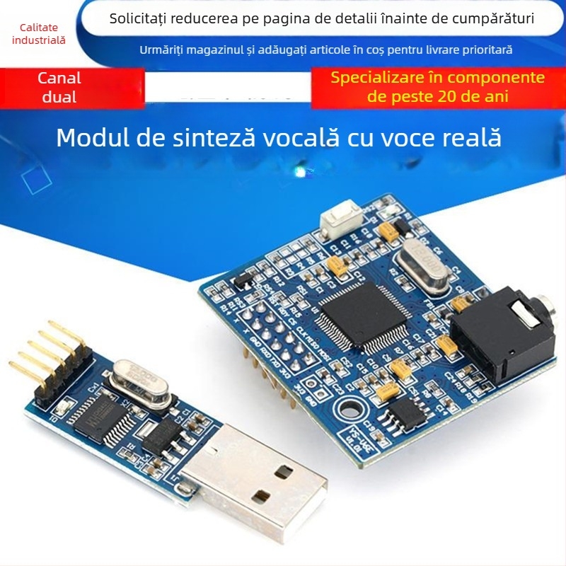 Modul de sinteză text-to-speech V6E (Brand: Altă; Logo tipărit: Da)