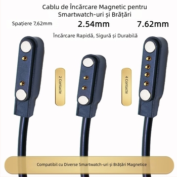 Cablu magnetic de încărcare USB pentru ceasuri pentru copii și brățări inteligente cu 24 pini — YLUX, model YL-C002, etichetă privată licențiată