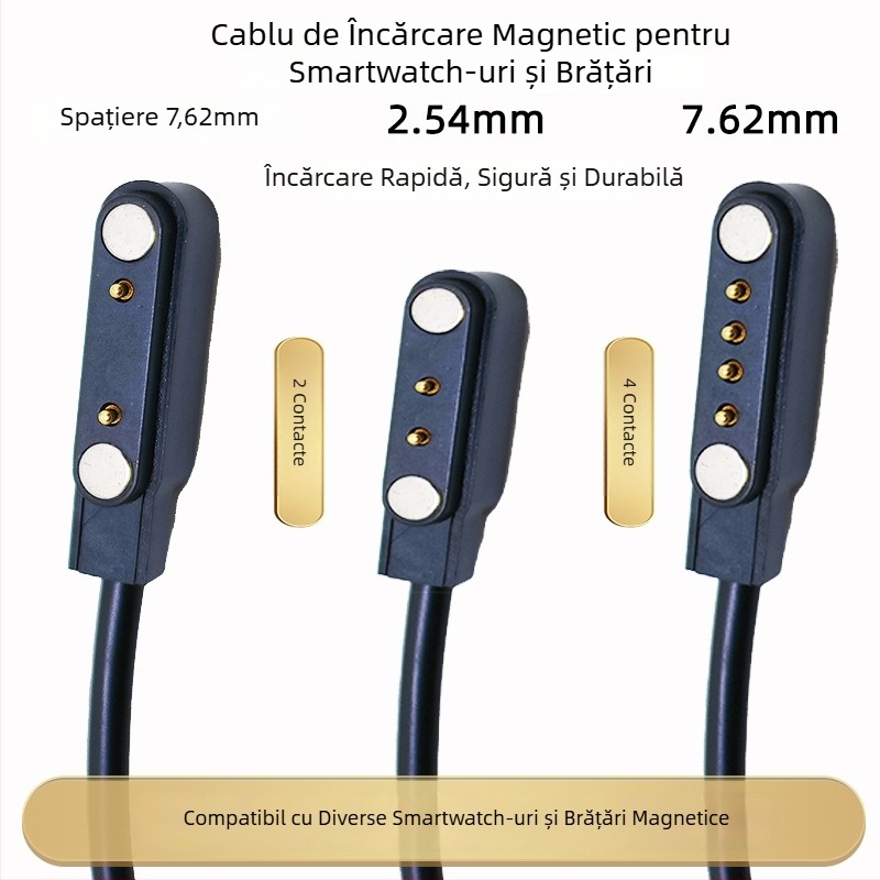 Cablu magnetic de încărcare USB pentru ceasuri pentru copii și brățări inteligente cu 24 pini — YLUX, model YL-C002, etichetă privată licențiată