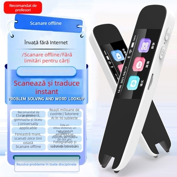 Creion cititor inteligent A12 – scanare offline cu traducere, dicționar de lectură, 5V, baterie Li-ion reîncărcabilă, carcasă din plastic