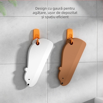 Bandă de ștergere din silicon pentru blat, sticlă, oglindă de baie și chiuvetă — ștergere unidirecțională, instrument manual pentru uz casnic, poate fi agățată