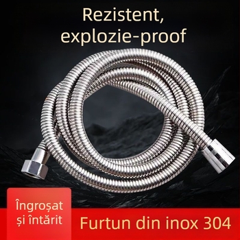 Set de conectori pentru furtunul de duș, oțel inoxidabil 304, utilizare universală
