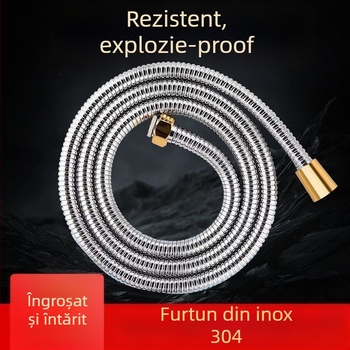 Set de conectori pentru furtunul de duș, oțel inoxidabil 304, utilizare universală