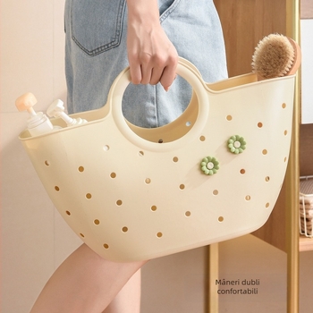 Coș de depozitare pentru baie, material PE, model 22355, stil IN, pentru produse de igienă, lenjerie, fructe și legume, cărți și reviste și haine; ambalaj 36 buc.