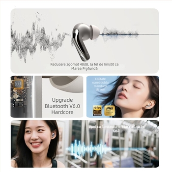 Edifier Lolli Pro5 căști adevărat wireless cu ANC și traducere AI – baterie de 4–8 ore, Bluetooth 6.0, IPX4 rezistente la apă