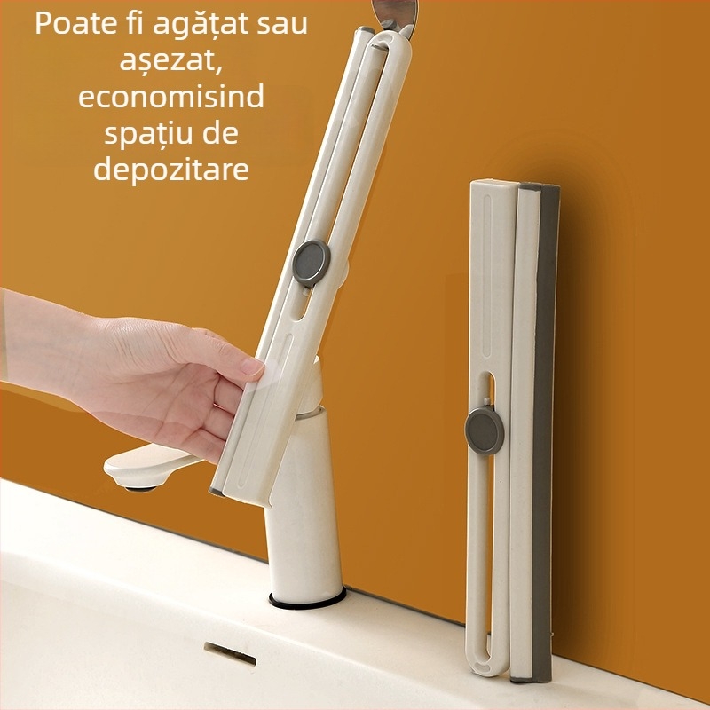 Instrument de curățare a sticlei cu o singură față pentru blaturi și oglinzi, din plastic, manual, uz casnic