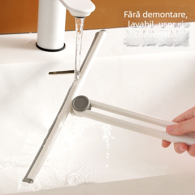 Instrument de curățare a sticlei cu o singură față pentru blaturi și oglinzi, din plastic, manual, uz casnic