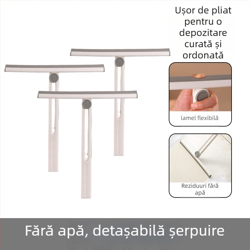Instrument de curățare a sticlei cu o singură față pentru blaturi și oglinzi, din plastic, manual, uz casnic