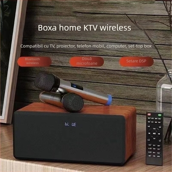 Sistem karaoke all-in-one pentru casă, cu conectare la TV, amplificare, fără afișaj, fără wireless