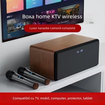 Sistem karaoke all-in-one pentru casă, cu conectare la TV, amplificare, fără afișaj, fără wireless