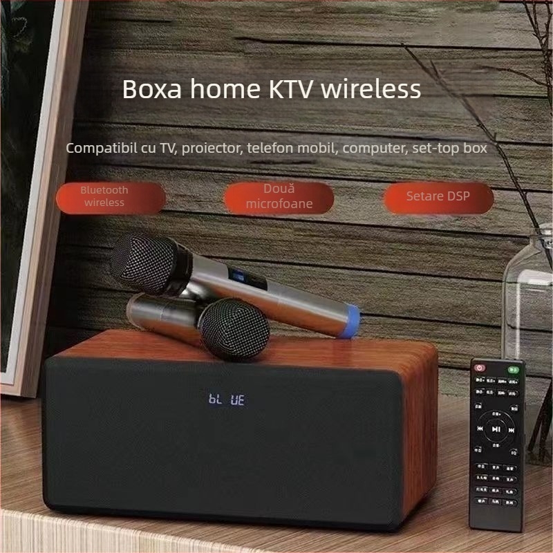 Sistem karaoke all-in-one pentru casă, cu conectare la TV, amplificare, fără afișaj, fără wireless