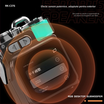 Boxă Bluetooth - carcasă din aliaj de zinc; Bluetooth 5.3; baterie încorporată 1000–1200 mAh; răspuns în frecvențe 40 Hz–20 kHz; putere de ieșire 5 W