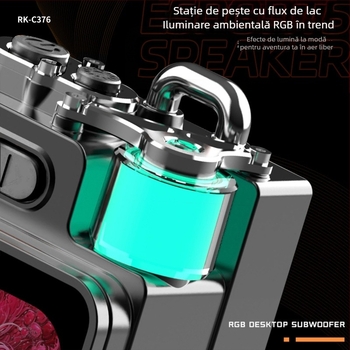 Boxă Bluetooth - carcasă din aliaj de zinc; Bluetooth 5.3; baterie încorporată 1000–1200 mAh; răspuns în frecvențe 40 Hz–20 kHz; putere de ieșire 5 W