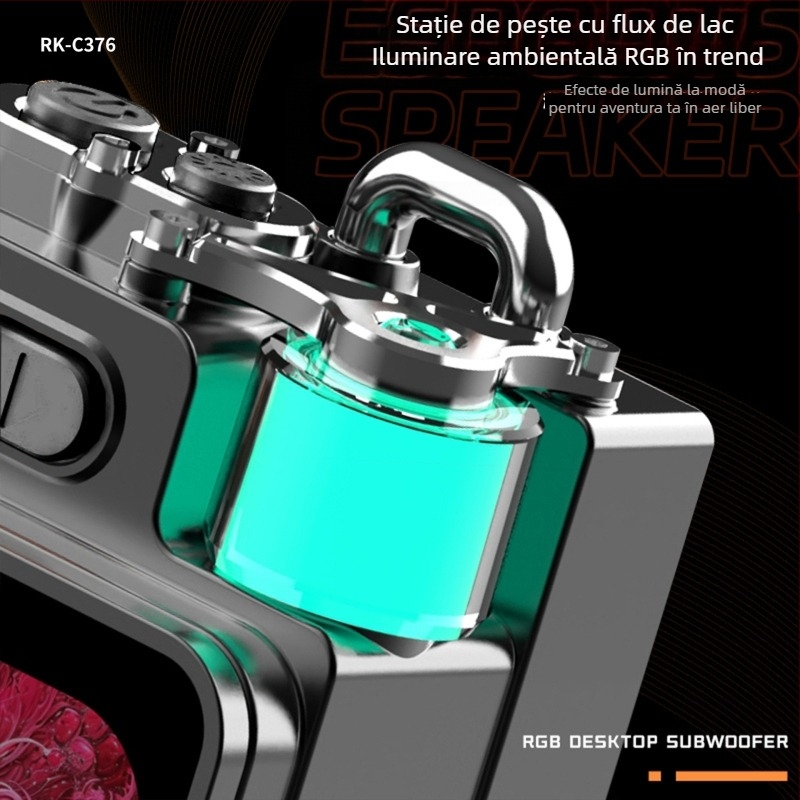 Boxă Bluetooth - carcasă din aliaj de zinc; Bluetooth 5.3; baterie încorporată 1000–1200 mAh; răspuns în frecvențe 40 Hz–20 kHz; putere de ieșire 5 W