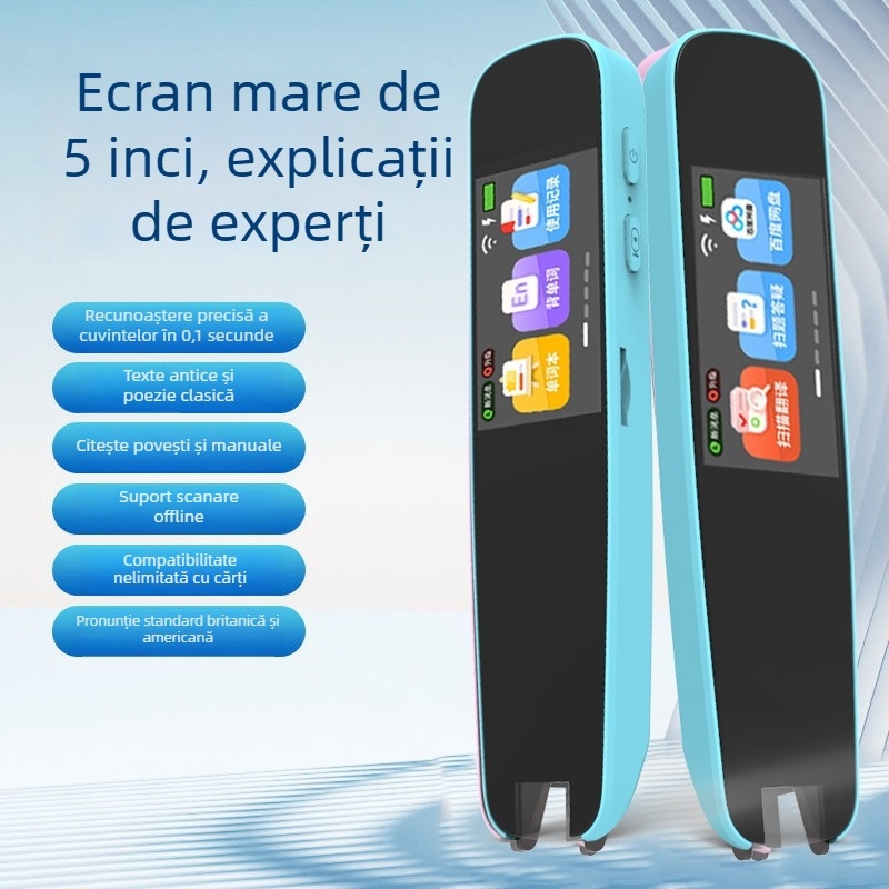 Stylus de citire A9 – Plastic, 5V, Baterie litiu reîncărcabilă, Dispozitiv de citire
