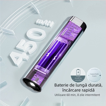 Lampa UV pentru unghii în stil bar, cu senzor inteligent, pentru uscare rapidă a gelurilor, carcasă metalică