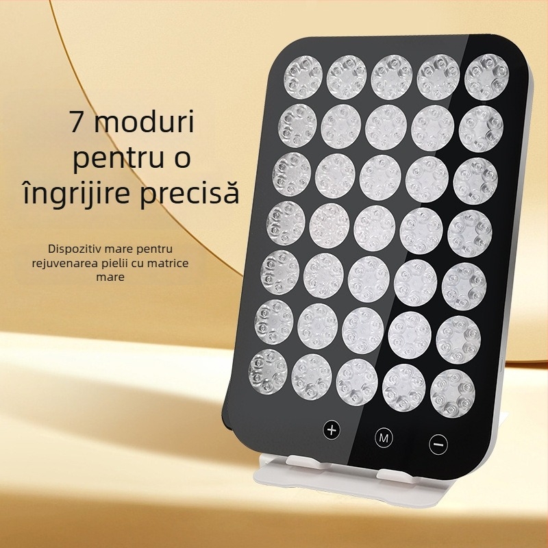 Dispozitiv de rejuvenare a pielii cu fototerapie LED, portabil, impermeabil IPX5, alimentare externă, pentru uz casnic