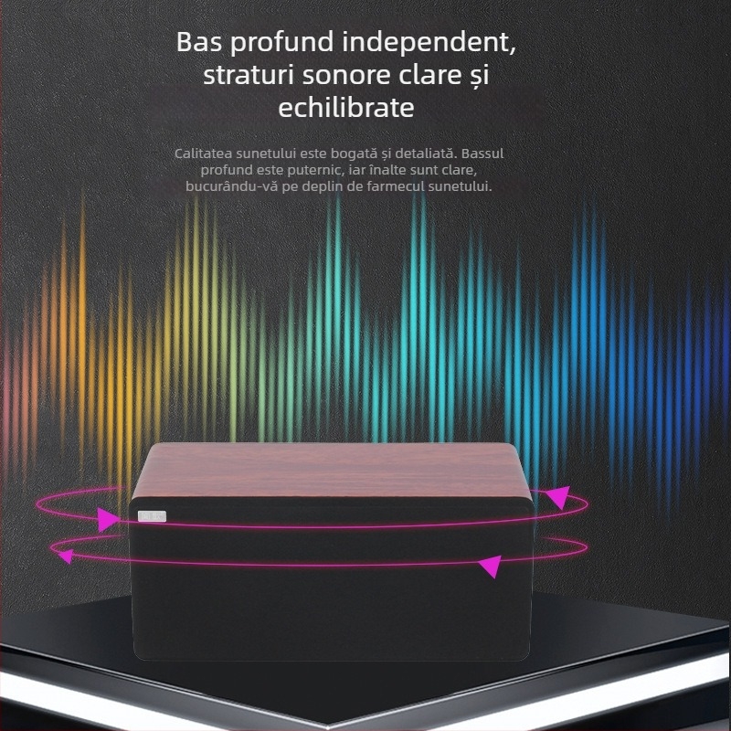 N-S10mini Sistem audio karaoke Home All-in-One cu microfoane duale, Bluetooth 5.0, 60W, 60Hz-15kHz, SNR ≥70dB, alimentare AC