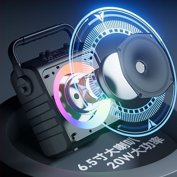 Boxă Bluetooth portabilă pentru exterior – cu baterie încorporată, 2 difuzoare, 100 Hz–20 kHz, SNR ≥70 dB