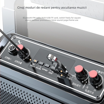 Boxă Bluetooth — baterie încorporată, Bluetooth 5.1, 10W, 60 Hz-15 kHz, SNR ≥85 dB