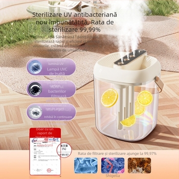 Umidificator pentru casă, cu 3 prize de ceață, alimentare USB, rezervor ≤0,5 L, pentru camere până la 10 m², zgomot 36–45 dB