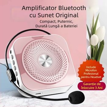 Boxă portabilă cu microfon încorporat pentru karaoke pe computer, baterie 1200–2000 mAh, autonomie 8–12 ore, putere 1 W, SNR ≥100 dB