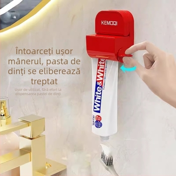 JUXIN Suport pentru periuțe de dinți, montat pe perete, pentru pahar de apă de gură