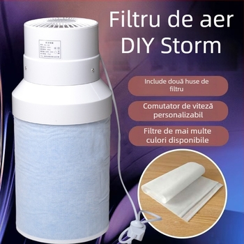 Purificator de aer cu eliminare formaldehidă, debit de aer 400 m³/h sau mai mare, potrivit pentru dormitor, fără instalare (Debit de aer ≥400 m³/h; Suprafață ≥61 m²; Zgomot >70 dB; Fără instalare)